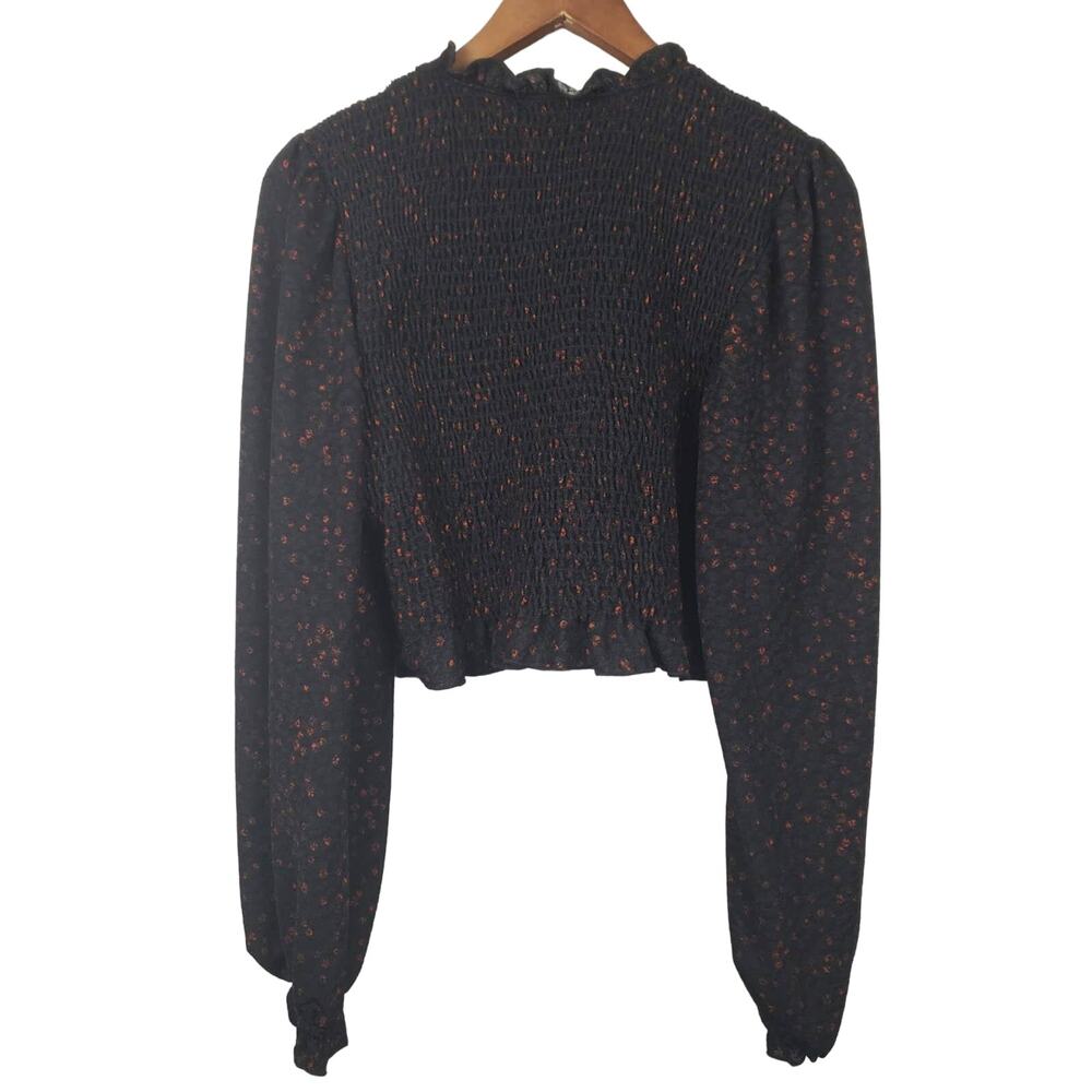 Leith Cropped Bell Sleeve Top - L